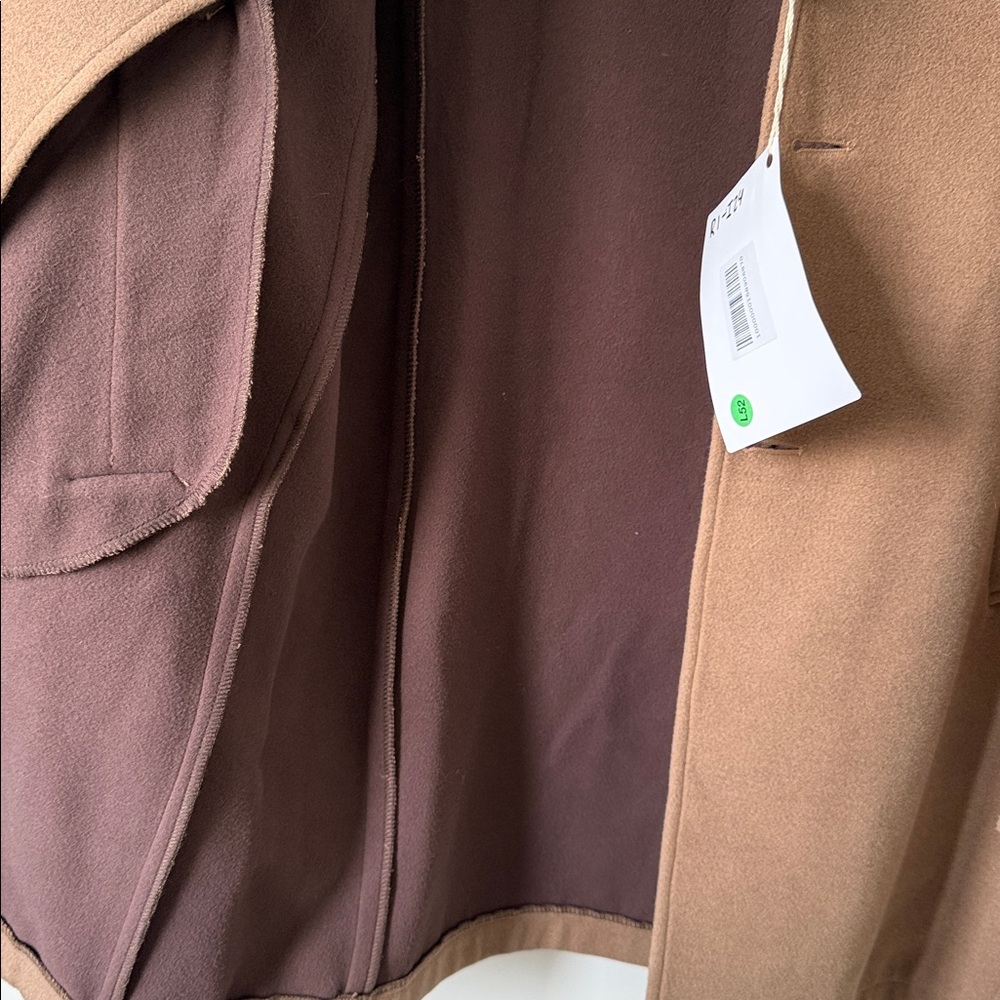 🔥🔥🔥Grey Daniele Alessandrini Men's Car Coat, coffee/ brown size M/L - Picture 10 of 12
